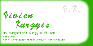 vivien kurgyis business card